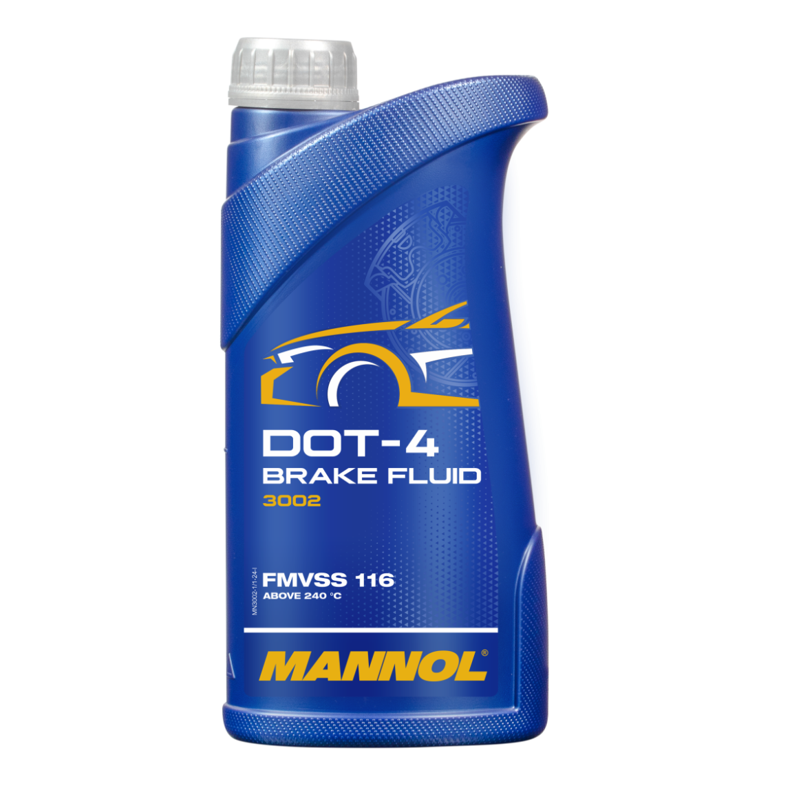 Mannol Brake Fluid DOT-4 3002, 1L, Əyləc Mayesi
